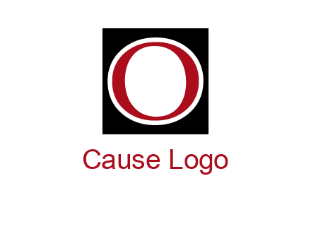 letter O in a square logo