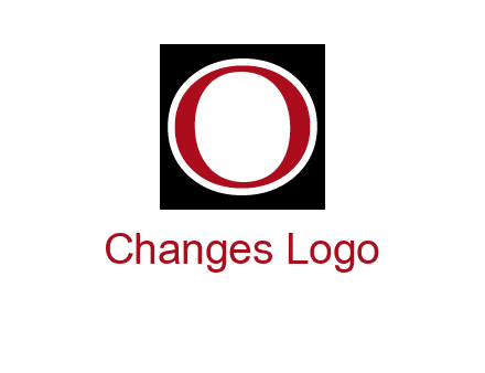 letter O in a square logo