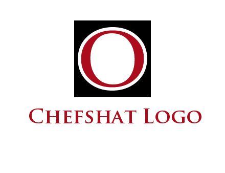 letter O in a square logo