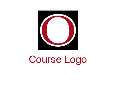 letter O in a square logo