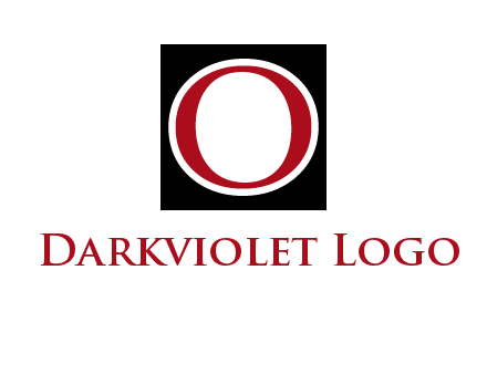 letter O in a square logo
