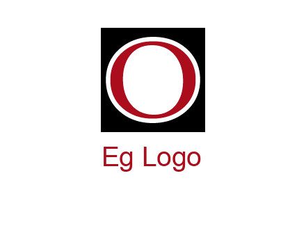 letter O in a square logo