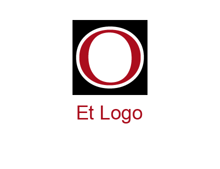 letter O in a square logo