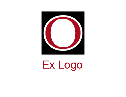 letter O in a square logo