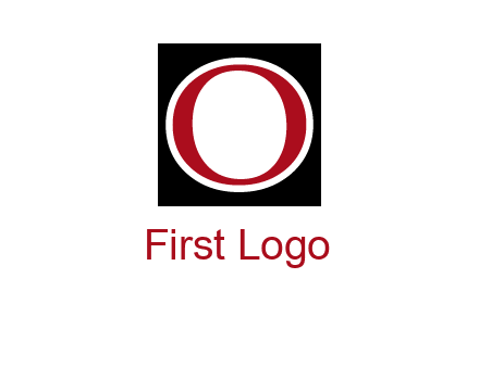 letter O in a square logo