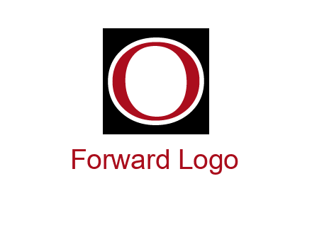 letter O in a square logo