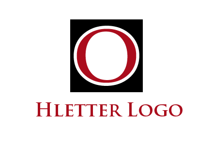 letter O in a square logo