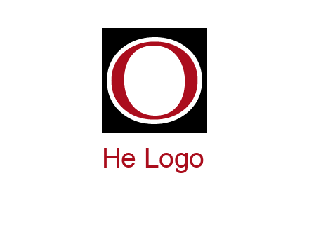 letter O in a square logo
