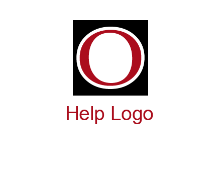 letter O in a square logo