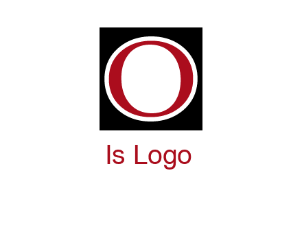 letter O in a square logo