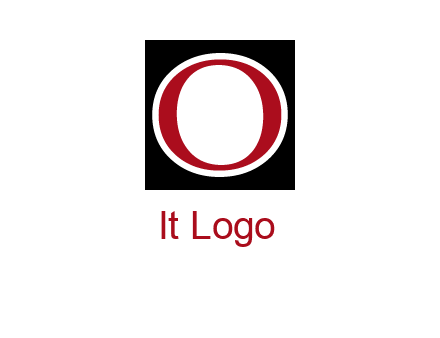 letter O in a square logo