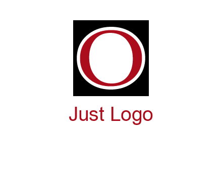 letter O in a square logo