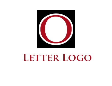 letter O in a square logo