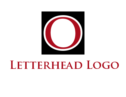 letter O in a square logo
