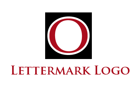 letter O in a square logo