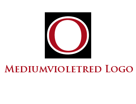 letter O in a square logo