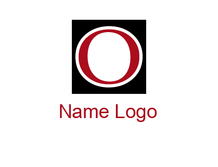 letter O in a square logo