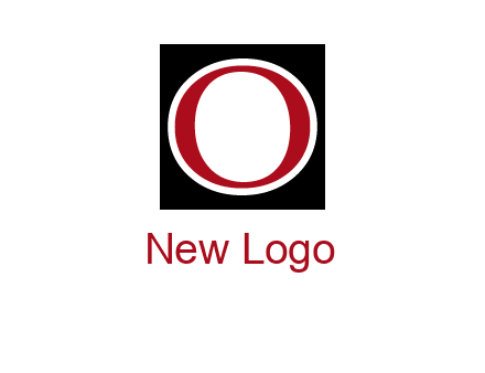 letter O in a square logo