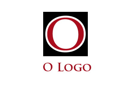 letter O in a square logo