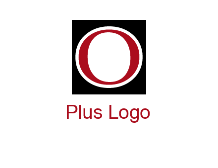 letter O in a square logo