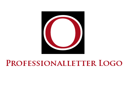 letter O in a square logo