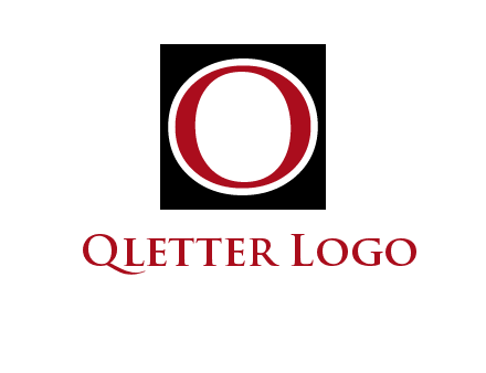 letter O in a square logo