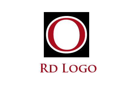 letter O in a square logo