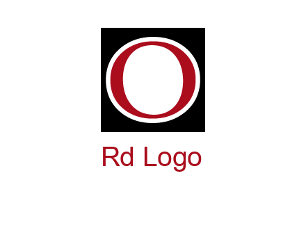 letter O in a square logo