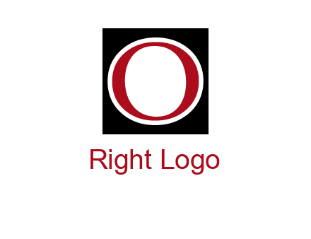 letter O in a square logo