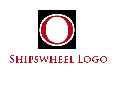letter O in a square logo