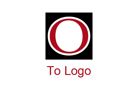 letter O in a square logo