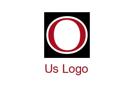 letter O in a square logo