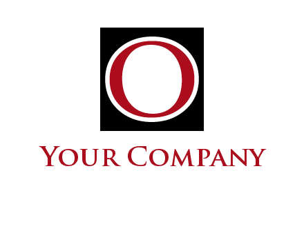 letter O in a square logo
