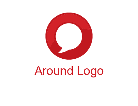 mirror image of letter Q inside an O