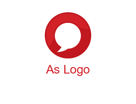 mirror image of letter Q inside an O