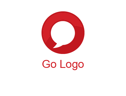 mirror image of letter Q inside an O