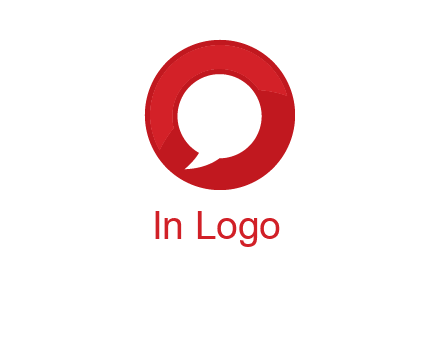 mirror image of letter Q inside an O