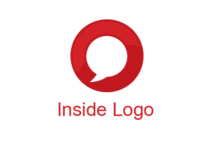 mirror image of letter Q inside an O