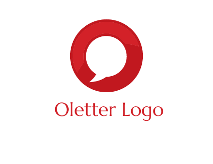 mirror image of letter Q inside an O