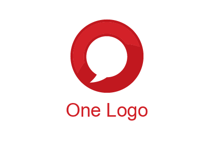 mirror image of letter Q inside an O