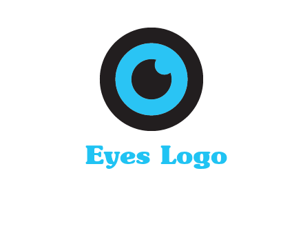 a round cartoon eye forming the letter O