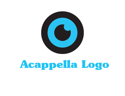 a round cartoon eye forming the letter O