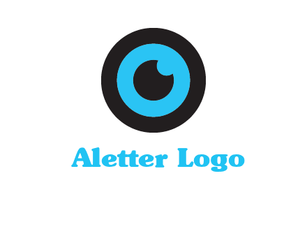 a round cartoon eye forming the letter O