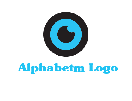 a round cartoon eye forming the letter O