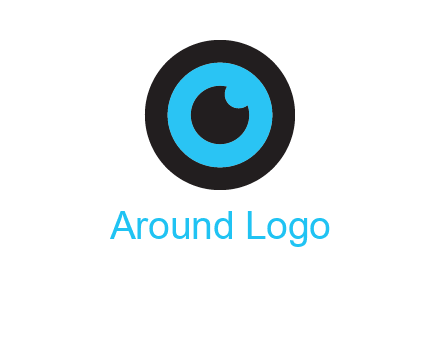 a round cartoon eye forming the letter O