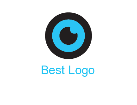 a round cartoon eye forming the letter O