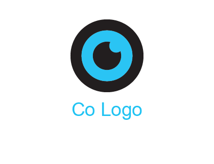 a round cartoon eye forming the letter O