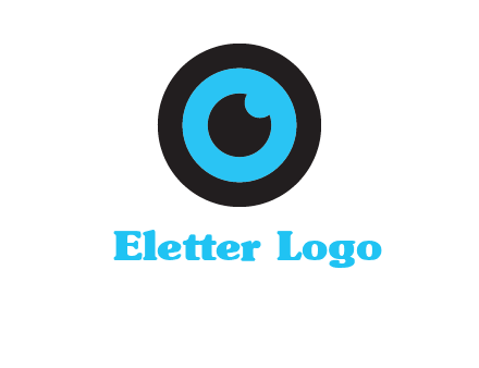 a round cartoon eye forming the letter O