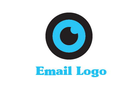 a round cartoon eye forming the letter O