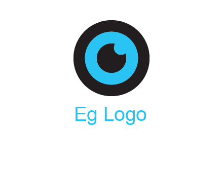 a round cartoon eye forming the letter O